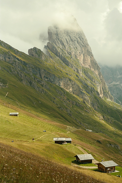 Seceda peak in the Dolomites